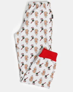 Pyjama haut à manches longues & pantalon rouge/gris