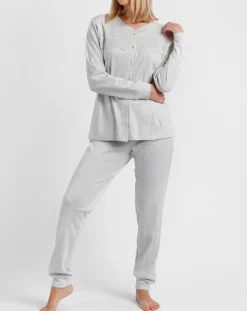 Pyjama Haut à manches longues & Pantalon Esmeralda gris