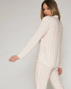 Pyjama haut à manches longues & pantalon rose clair