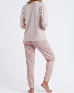 Pyjama Haut à manches longues & Pantalon Orla rose