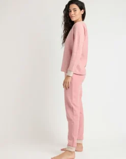 Pyjama patte de boutonnage Love to Love B rose
