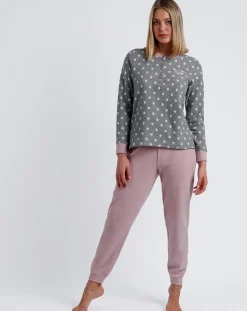 Pyjama Sweet Dots A gris chiné