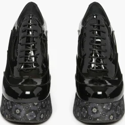 Richelieus en Cuir Anvillar noirs - Talon 11 cm