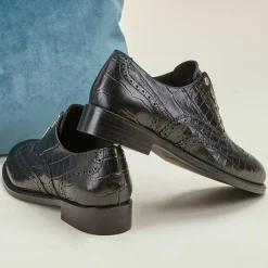 Richelieus en Cuir Esoline noires