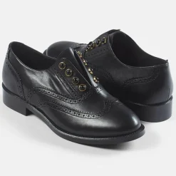 Richelieus en Cuir Esoline noires