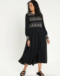 Robe 100% Laine Baptême noire
