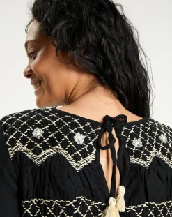 Robe 100% Laine Baptême noire