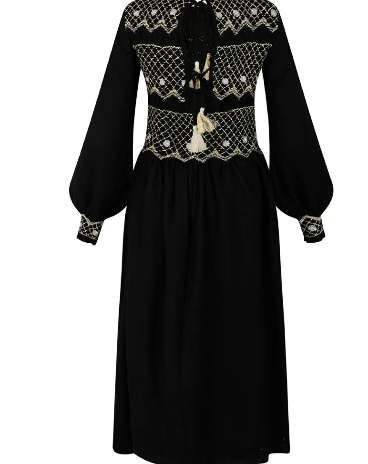 Robe 100% Laine Baptême noire