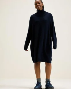 Robe 100% Laine Mérinos Sens bleu marine