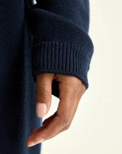 Robe 100% Laine Mérinos Sens bleu marine