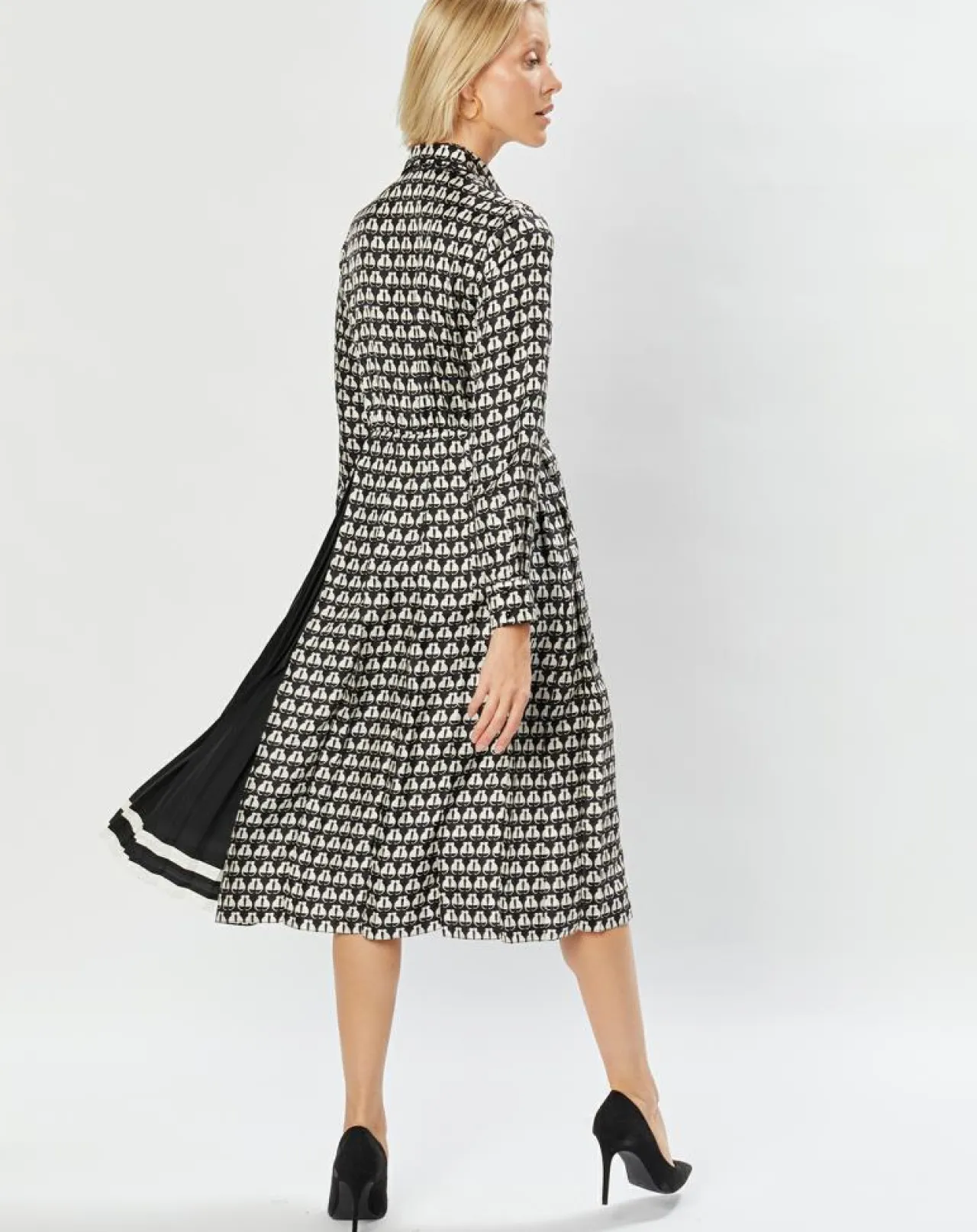 Robe 100% Soie Pevera noire