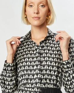 Robe 100% Soie Pevera noire