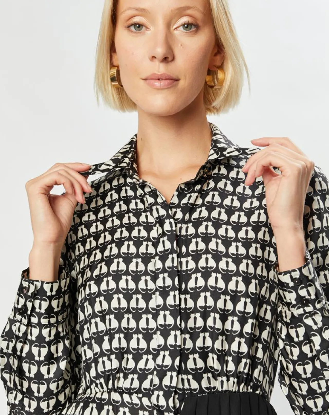 Robe 100% Soie Pevera noire