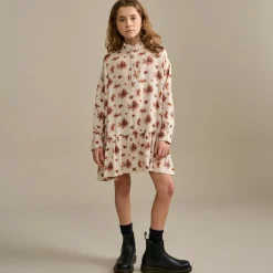 Robe Adylle à fleurs écru/multicolore