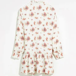 Robe Adylle à fleurs écru/multicolore