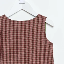 Robe Alexie petits carreaux rouge