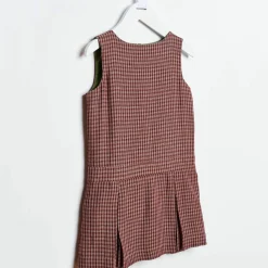 Robe Alexie petits carreaux rouge