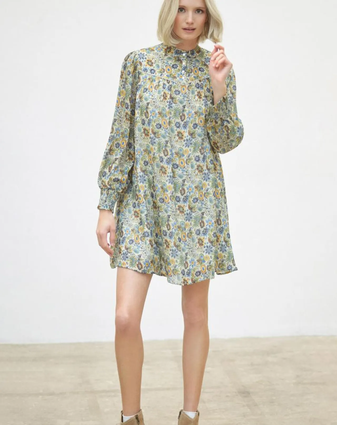 Robe Anderson imprimée paille