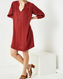 Robe Angèle bordeaux