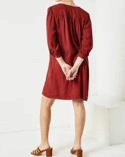 Robe Angèle bordeaux