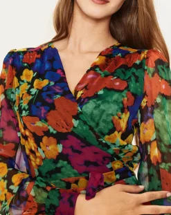 Robe Arina à fleurs multicolore