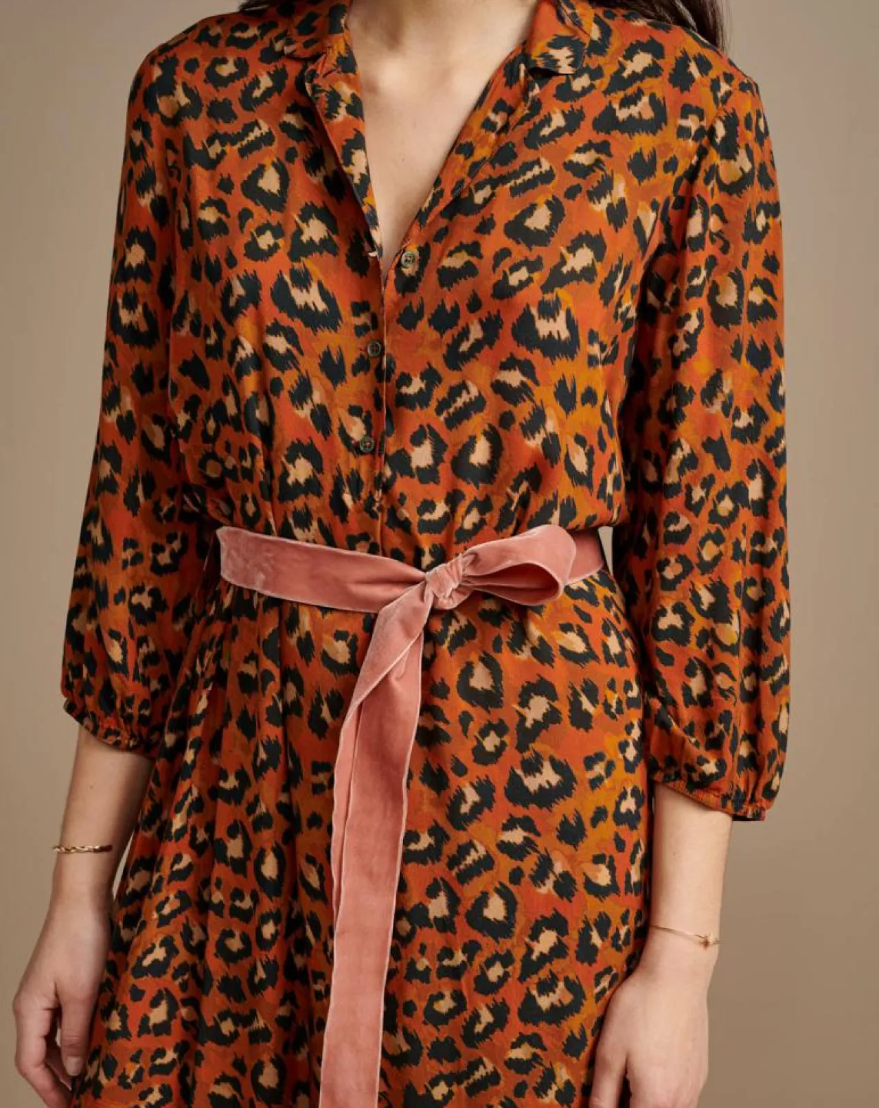 Robe Armory Léopard orange
