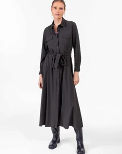 Robe avec Ceinture Oscar noire