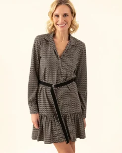 Robe avec Ceinture Vicky tweed