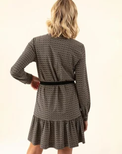 Robe avec Ceinture Vicky tweed