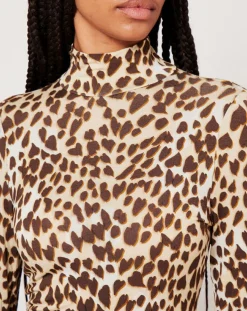 Robe Basic imprimée léopard