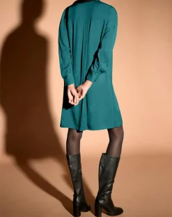 Robe Brama cravate vert moyen