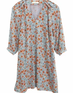 Robe Budapest imprimée bleue