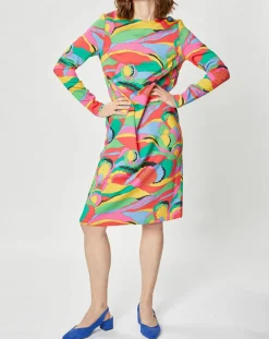 Robe Caftan Purple Country Pop fluo