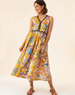 Robe Capucine bouquet/pois