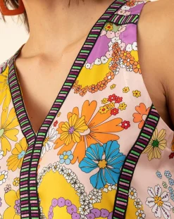 Robe Capucine bouquet/pois