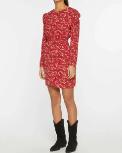 Robe Cennet imprimée rouge