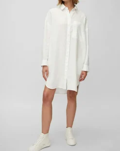 Robe chemise 100% Lin blanche