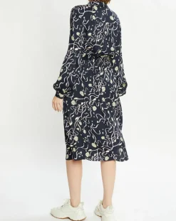 Robe Chemise Cosmos bleu nuit/violet