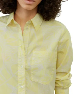 Robe chemise Mid Coton Bio Poche jaune