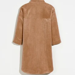 Robe chemise oversize en Velours côtelé Arrow écureuil