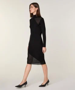Robe Chérie en Laine mélangé noire