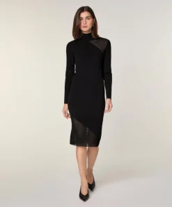 Robe Chérie en Laine mélangé noire