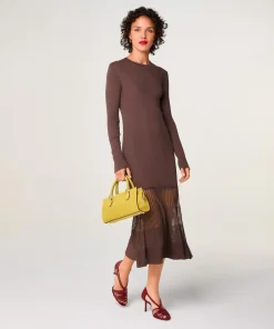 Robe Claire-Lise marron écorce