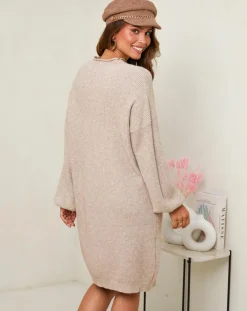 Robe Claudine taupe