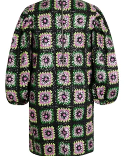 Robe courte Crochet Paillette noire