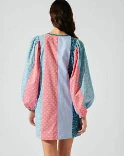 Robe courte patchwork
