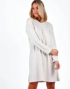 Robe de nuit You are enough beige/bleu