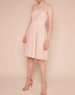 Robe Dico patineuse texturée rose