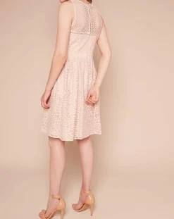 Robe Dico patineuse texturée rose