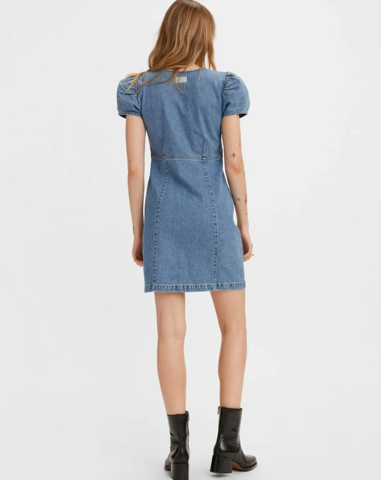 Robe en jean courte Erin 90's bleue